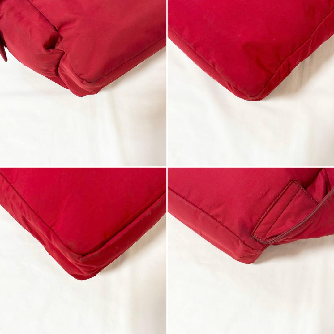 希少カラー✨プラダスポーツ・ボディバッグ ショルダーバッグ斜め掛け 赤 カード付