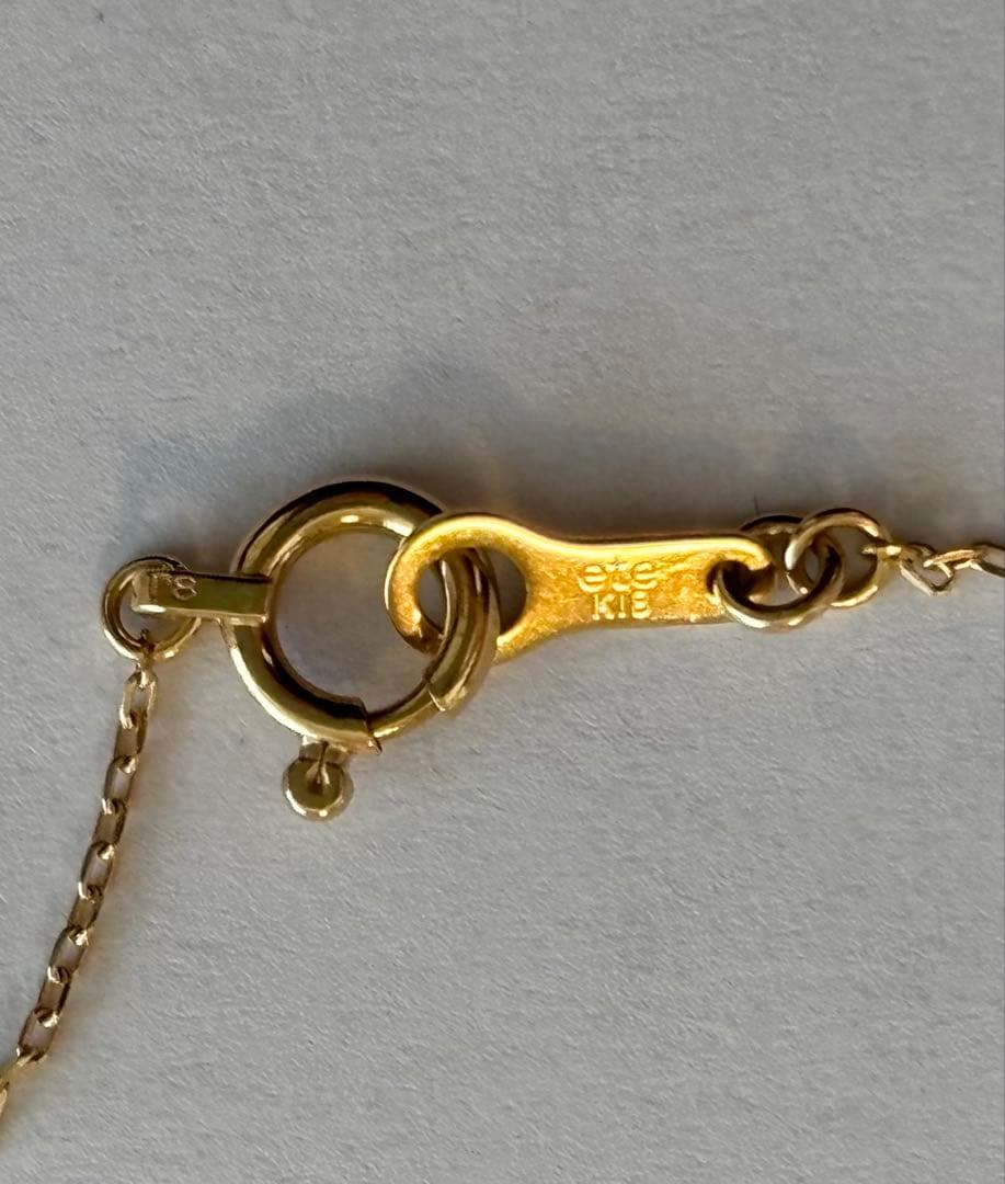 K18 パーティクル ネックレス イエローゴールド