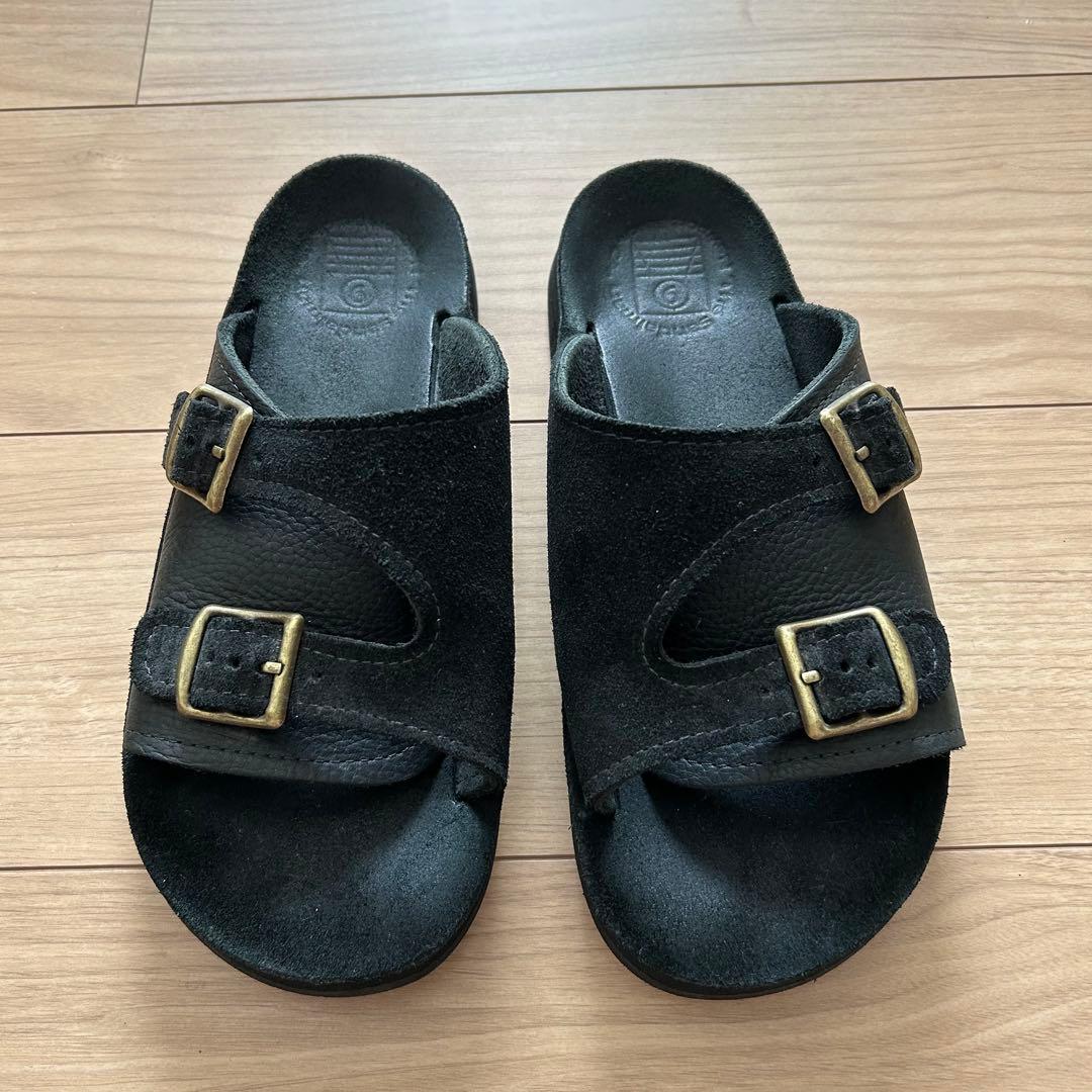 美品 サンダルマン×コニーアイランド　別注　ダブルバックルサンダル