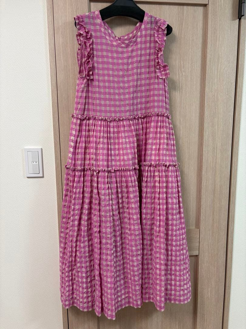 jane marple チェック柄ノースリーブワンピース