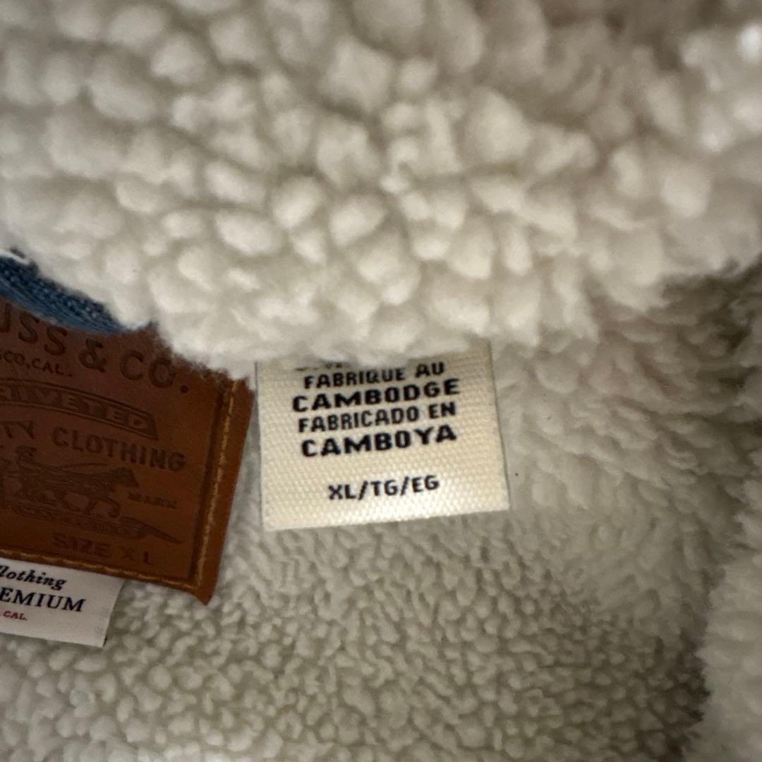 極美品XL Levi’s TYPEⅠ シェルパトラッカー デニムジャケット