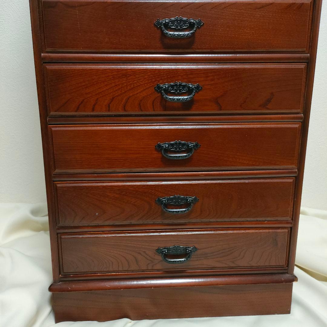 民芸家具 10段チェスト 木製 多段 引き出し 箪笥 収納 和モダン 昭和レトロ