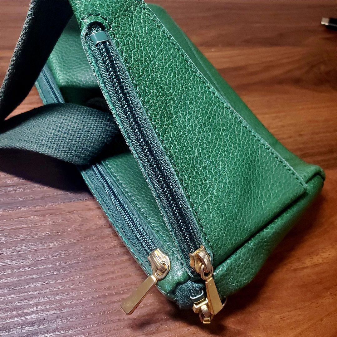 フランス ロンシャン Longchamp レザー ウエストポーチ