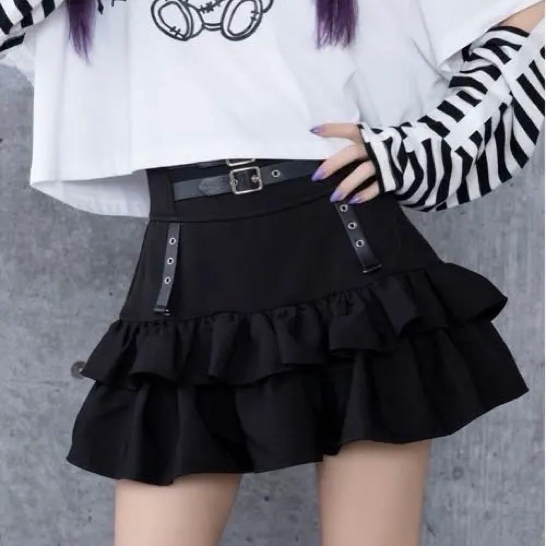 Amilige アミリージュ コルセット風フリルスカート Mサイズ