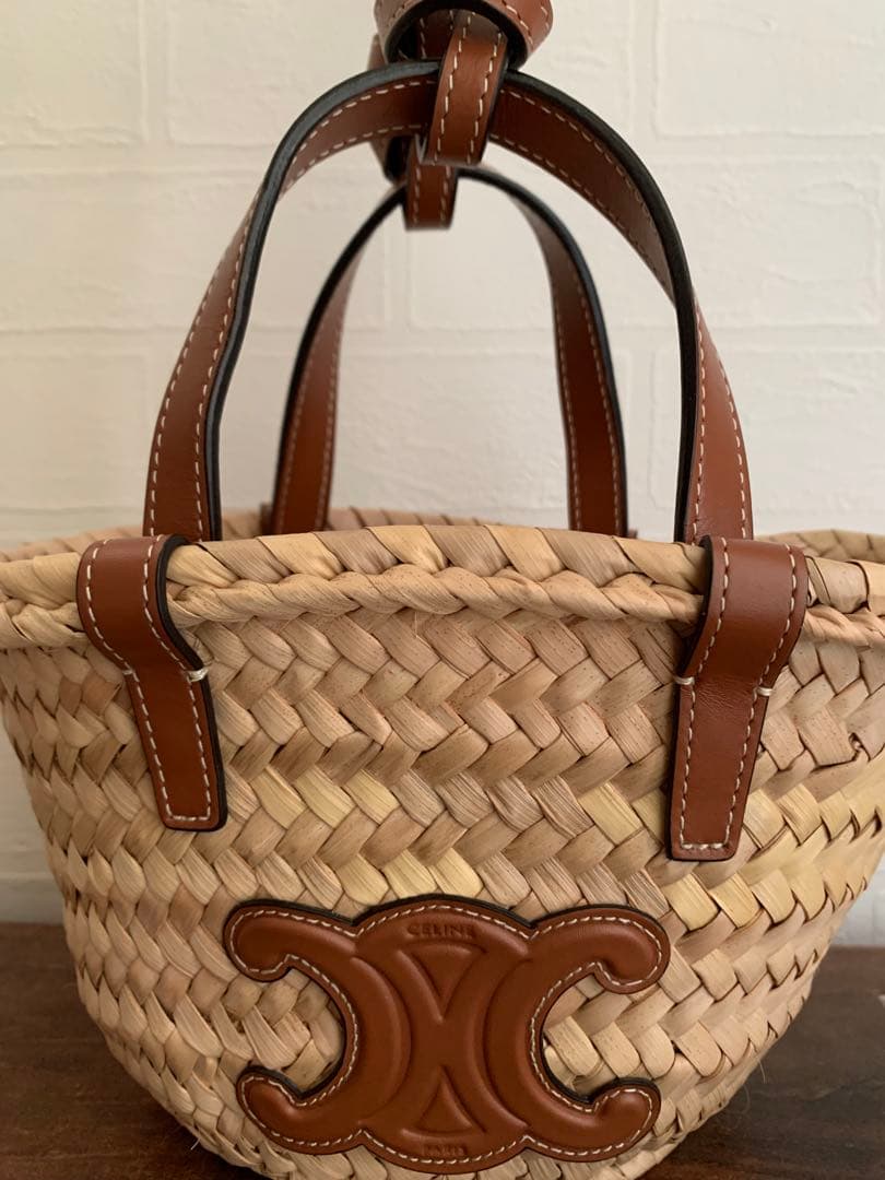 CELINE ミニ トリオンフ パニエ タン　バッグ　オンライン販売無し　レア