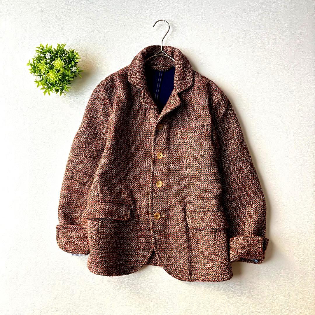 45R 色とりどりのミックスツイードジャケット　テーラードジャケット　サイズ1
