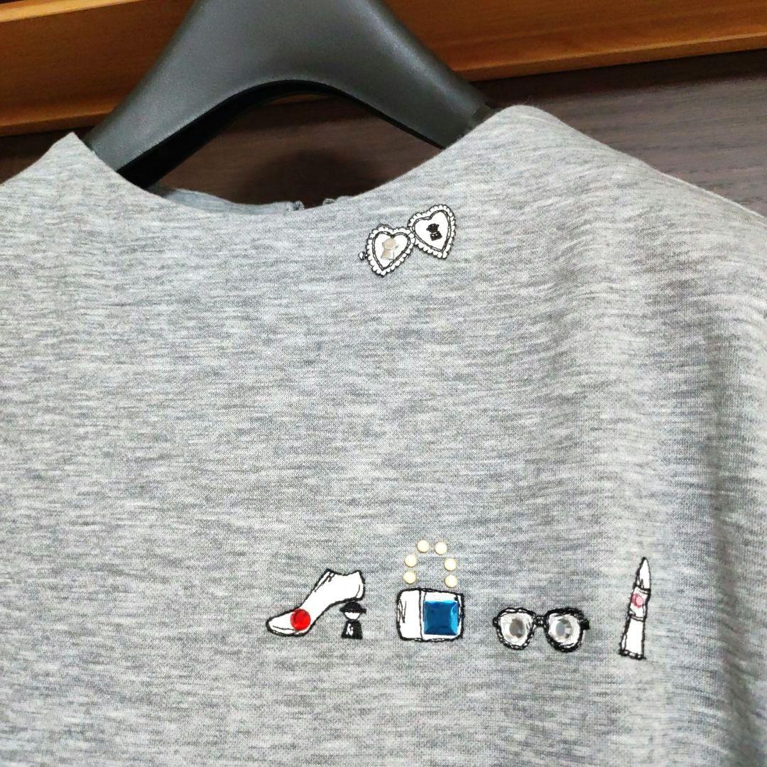 ピッコーネ　チュニック　刺繍　キラキラスパンコール　Tシャツ