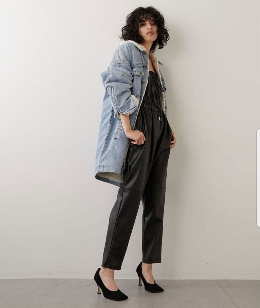 Whim Gazette DENIMボアブルゾン オーバーサイズウィムガゼット