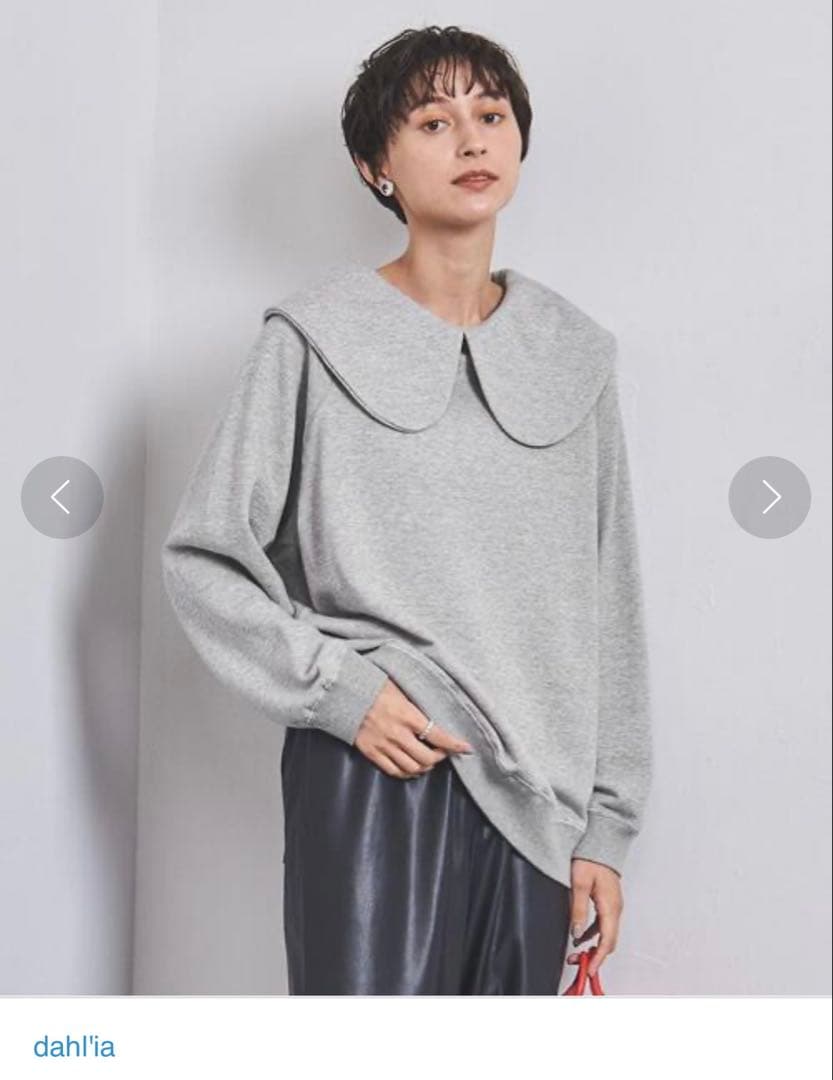 美品◻︎dahl'ia (ダリア) ビッグカラープルオーバー