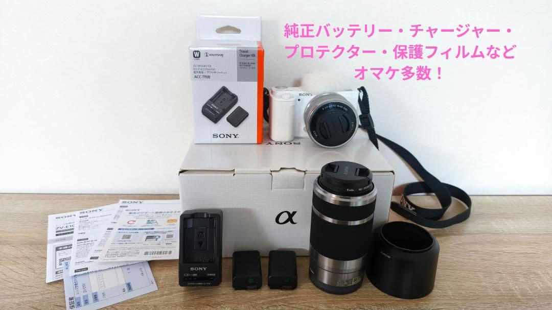SONY VLOGCAM ZV-E10Y ダブルズームキット バッテリー2個