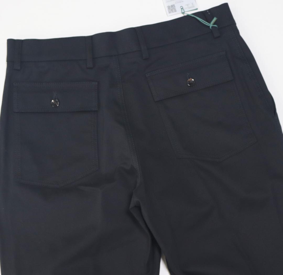 新品タグ付き【ベルウィッチ】 ストレッチコットン ベイカーパンツ 黒 48