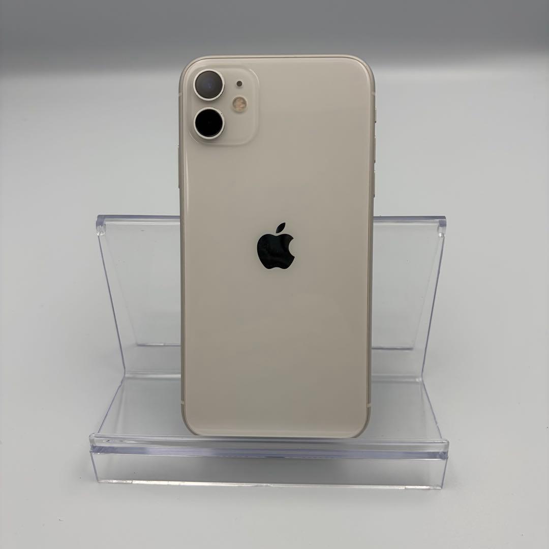 iPhone 11 64GB ホワイト SIMフリー 画面焼けあり 縦線あり