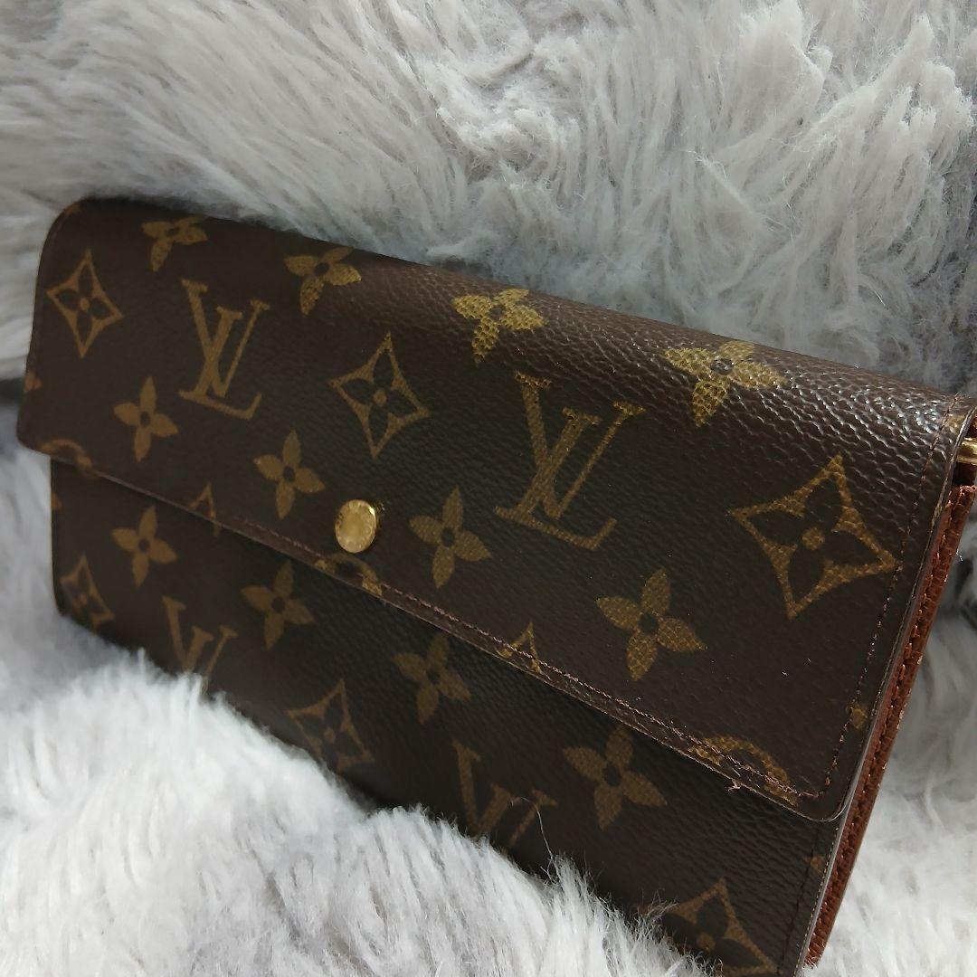 【美品】ルイヴィトン長財布ポルトフォイユサラ モノグラム