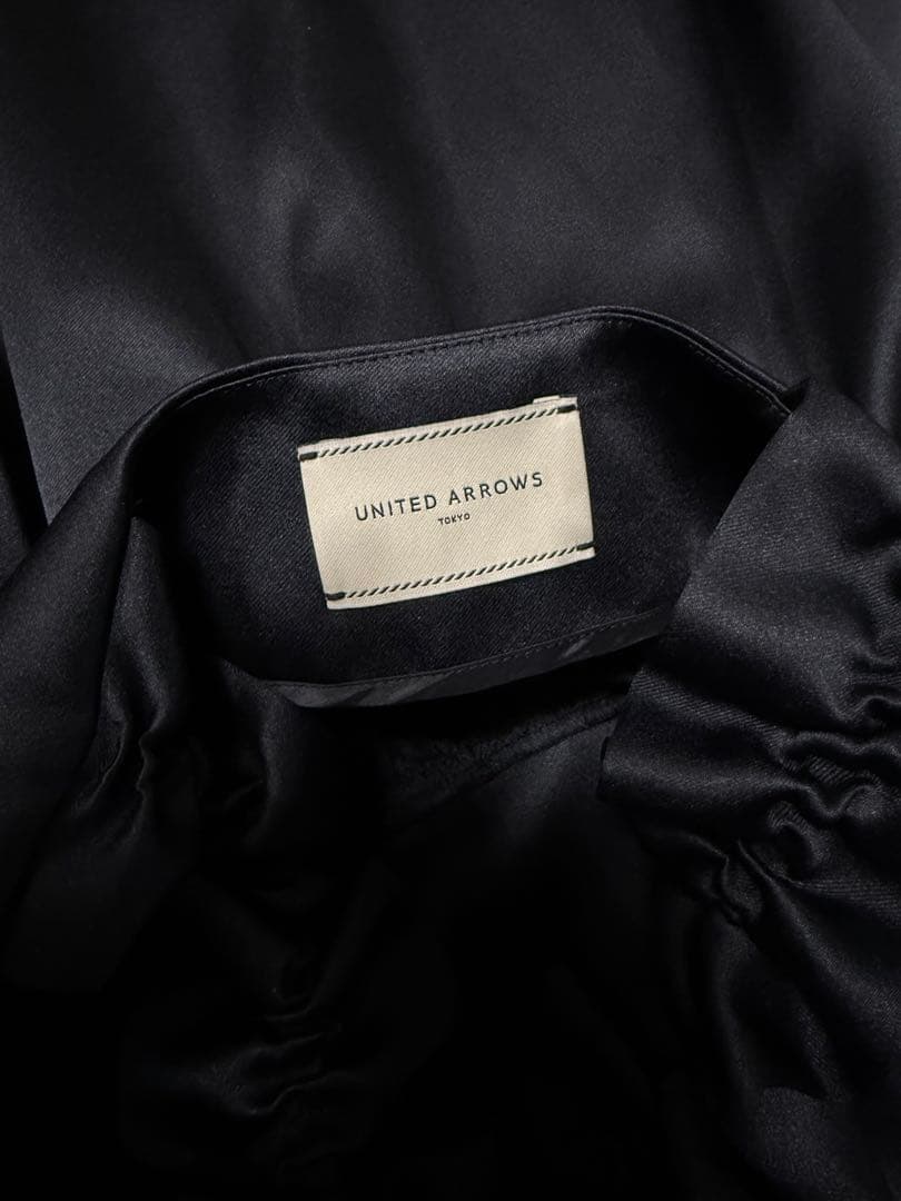 ユナイテッドアローズ　ギャザー サテン キャミソール -ウォッシャブル