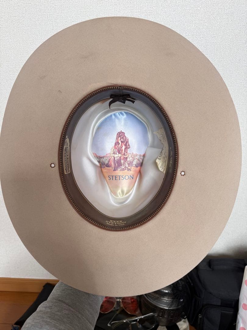 最終値下げ！STETSON フェルトハット ベージュ ウエスタンハット