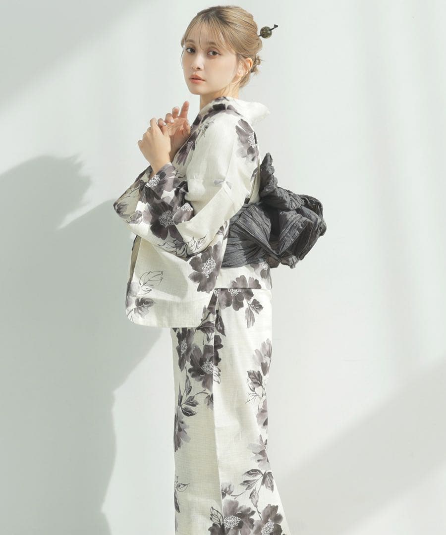 DITA 《京の水墨画》 1人で着られる浴衣5点セット