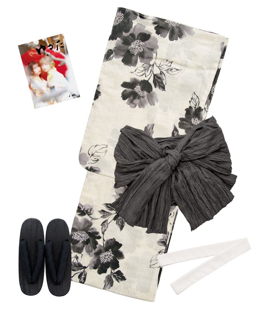 DITA 《京の水墨画》 1人で着られる浴衣5点セット