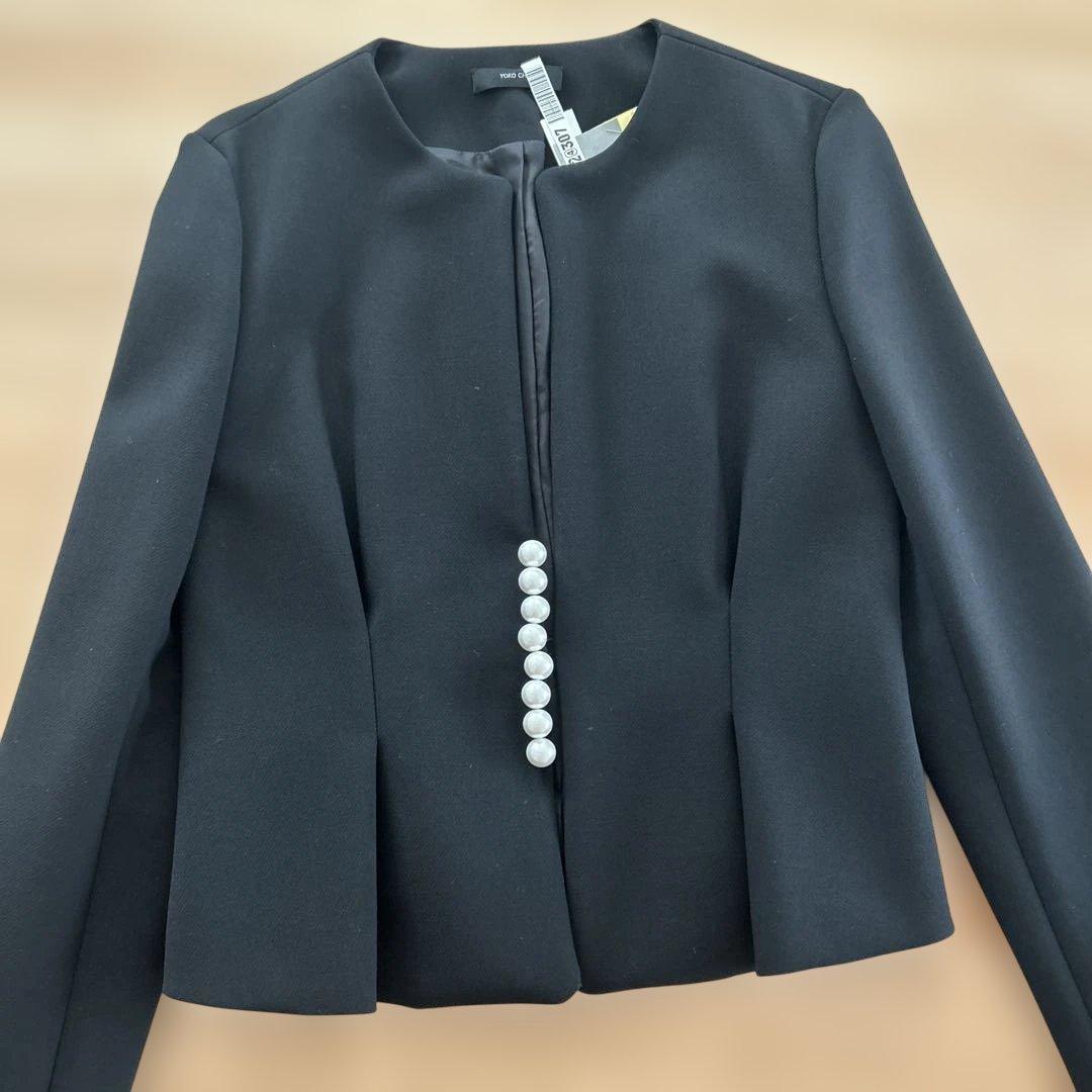 colon115様 ヨーコチャン　YOKO CHAN パールノーカラージャケット