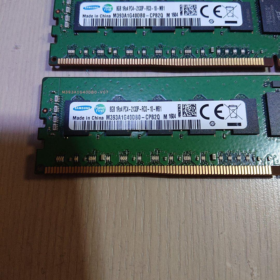 （ジャンク）Samsung 8GB DDR4 2400MHz メモリ　8枚