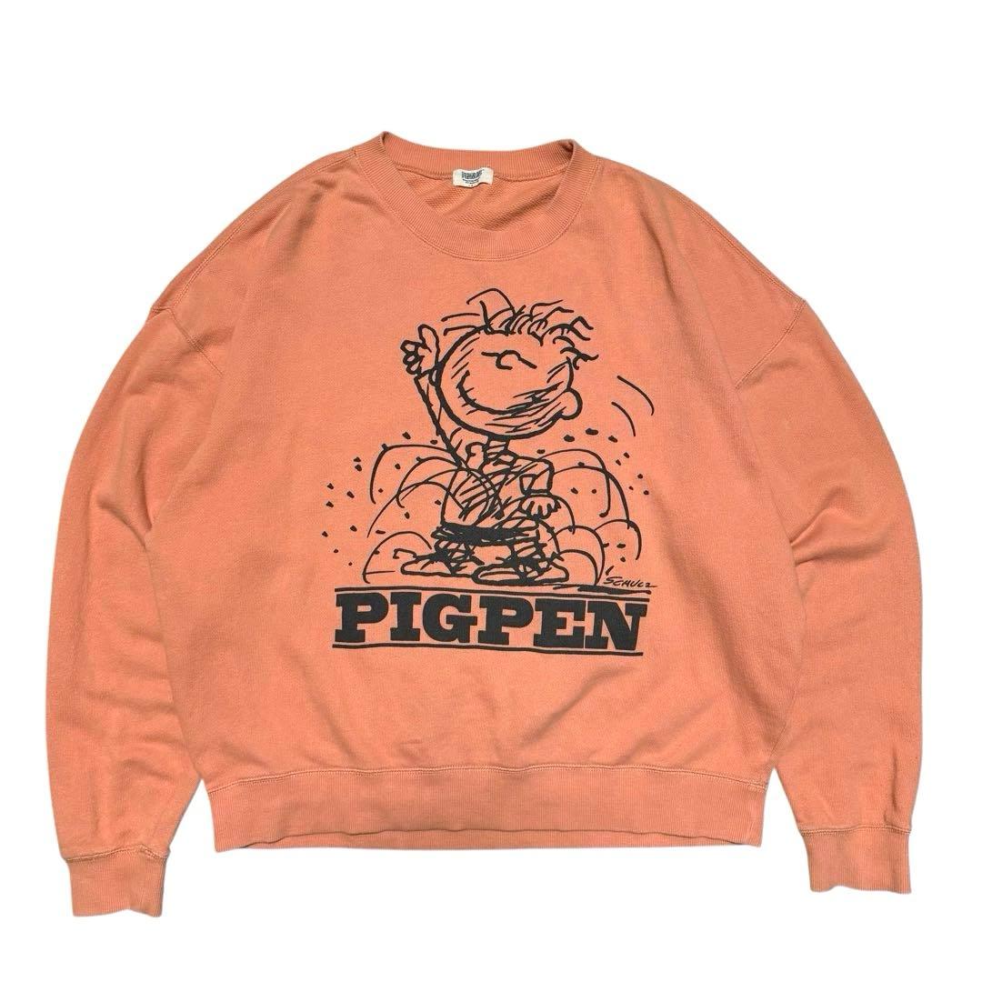 希少XL 00's PEANUTS PIGPEN スウェット ピグペン グランジ