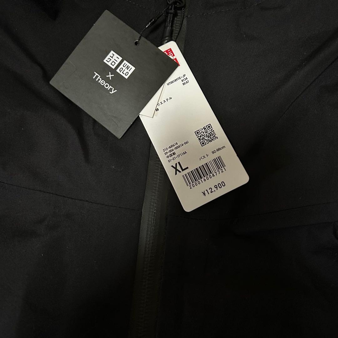 未使用UNIQLO × Theory ブロックテック コート XL BLACK