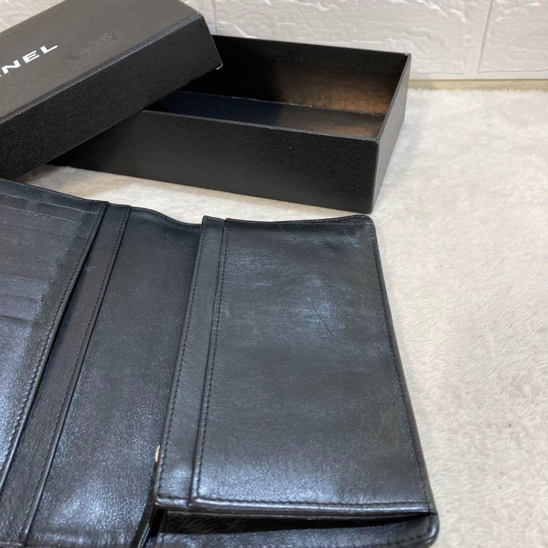 ！美品！　CHANEL シャネル　キャビアスキン　長財布