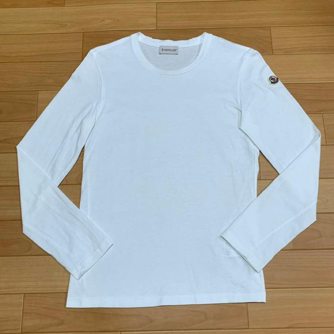 〔美品〕モンクレール　レディース　ロンT ホワイト 長袖 TシャツXS 5S52