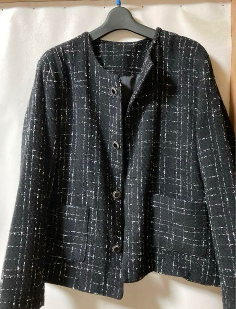 韓国 ツイードジャケット tweed holy in code