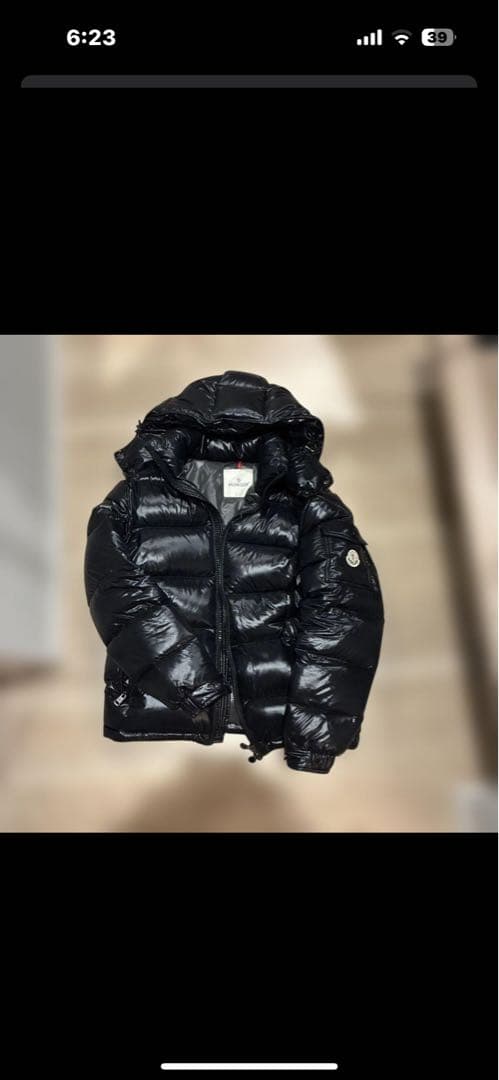 黒 ダウンジャケット Mサイズ フード付き