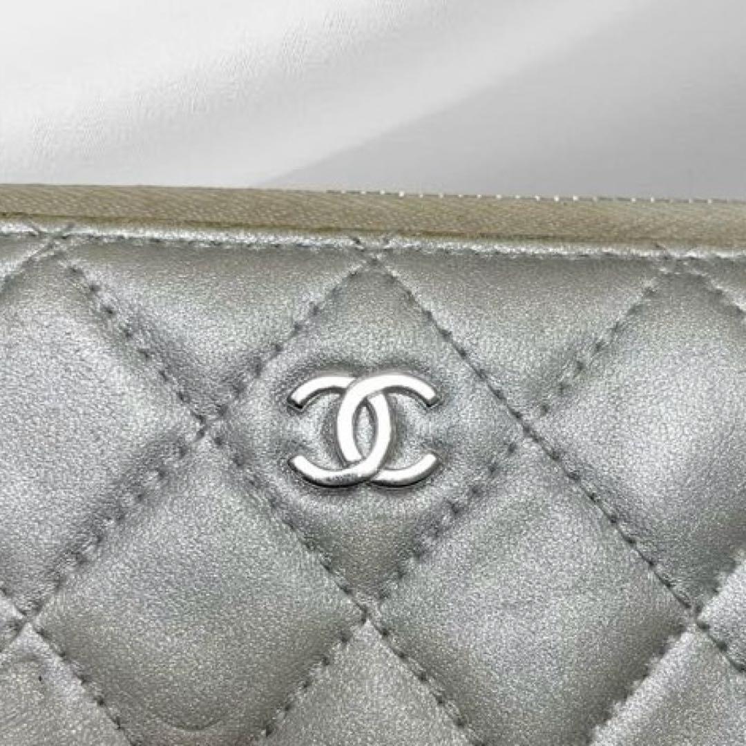 CHANEL シャネル ラムスキン レザー ココマーク 長財布