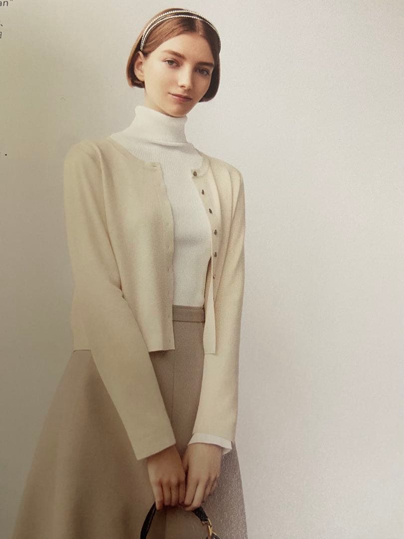 【極美品】FOXEY エブリデイカーディガン 38 ホワイト