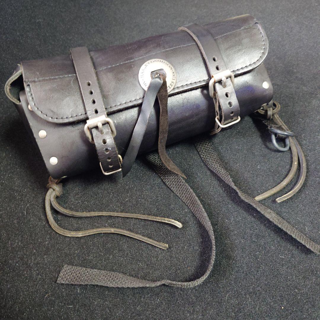 最終価格 Harley ハーレーダビッドソン 当時物本革純正ツールバッグ