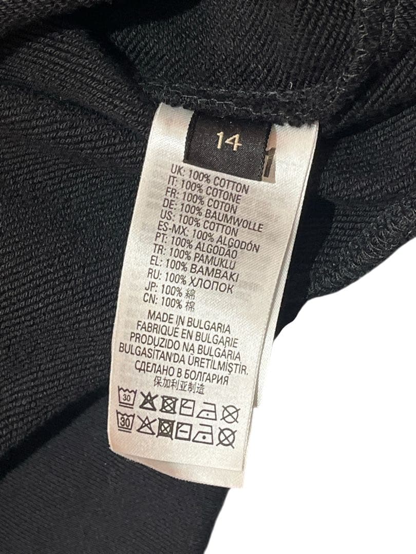 希少　N°21 ヌメロベントゥーノ　パーカー　黒　14 アメフト