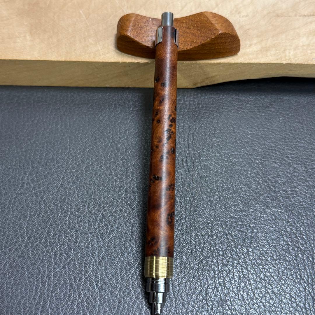 hone194台湾樟葡萄杢　瘤　最強低重心　溝付き　真鍮　瘤の欠け多い