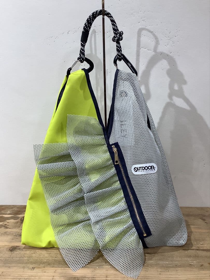 値下げOUTDOOR RISLEY メッシュバッグ定価14900円