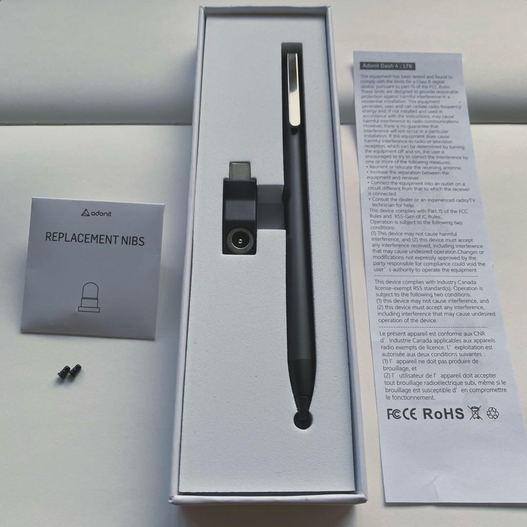 adonit dash 4　タブレットペン　スタイラスペン　黒