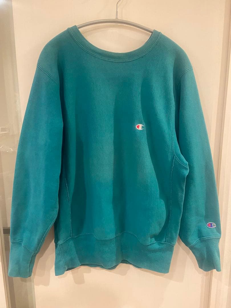 90年代 刺繍タグ Champion リバースウィーブ クルーネックスウェット