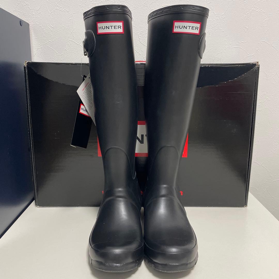 新品 ハンター レインブーツ オリジナルトール ロング ブラック 22㎝