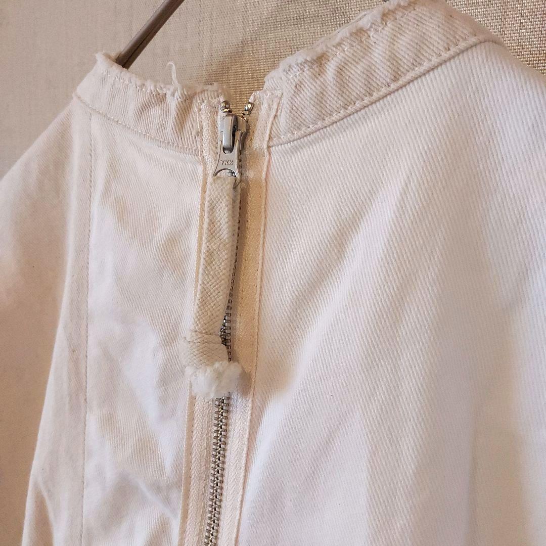 【etsinta/エシンタ】 デニムショートベスト　ホワイト