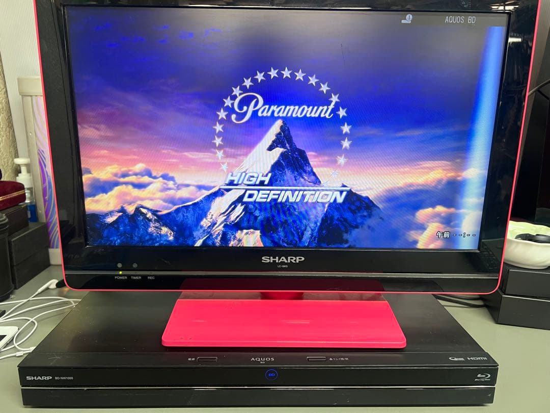 SHARP BD-NW1000 ブルーレイ・レコーダーリモコン付き動作品