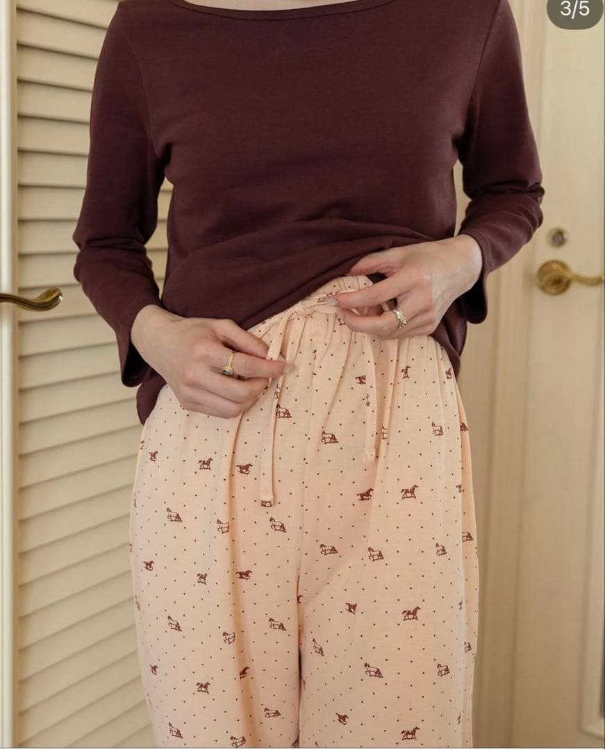 house on the hill baby ペアレントパンツ Brown