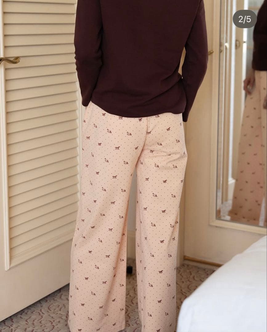 house on the hill baby ペアレントパンツ Brown