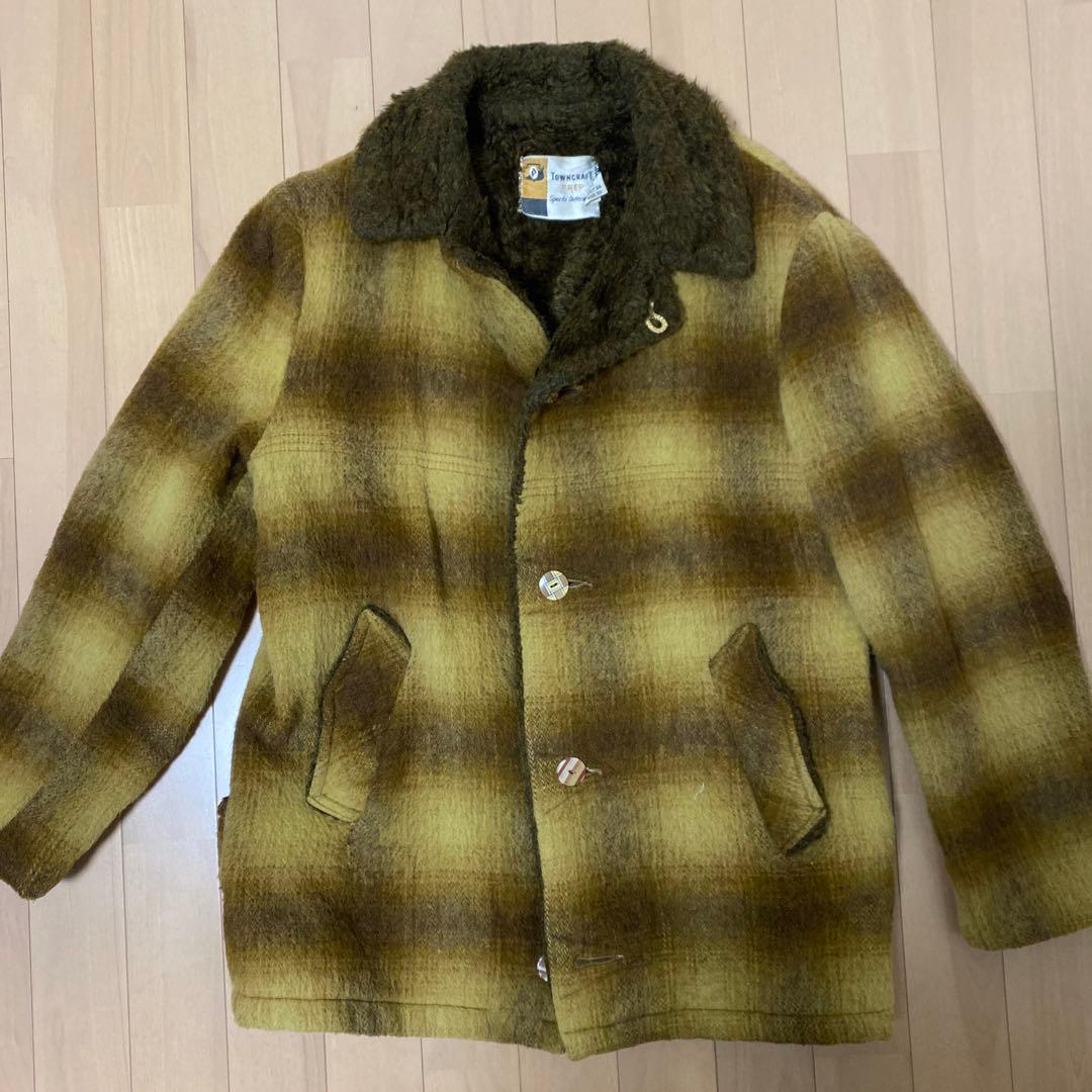 60's ヴィンテージ オンブレチェック カーコート