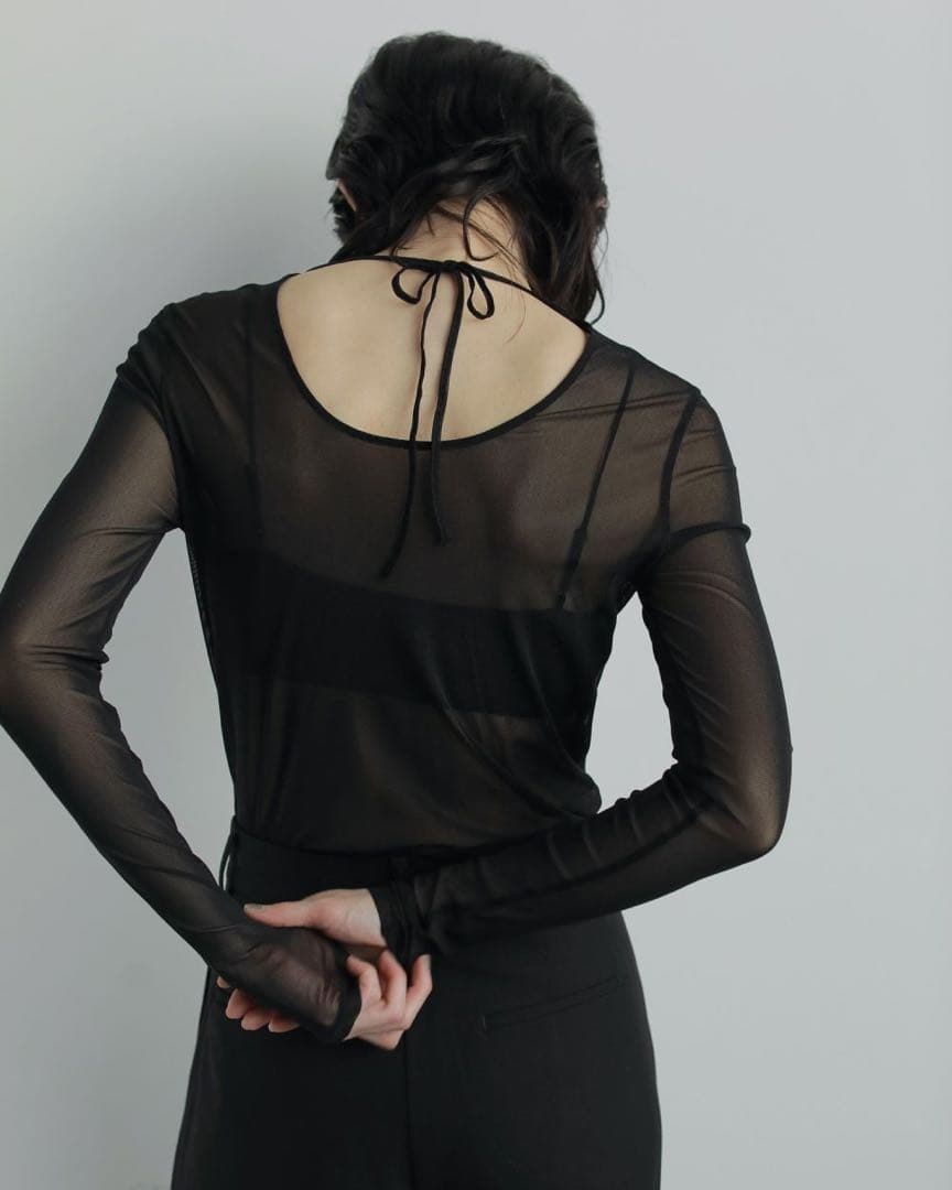 anuke アンヌーク2way Sheer Tops【値下げ12/16まで】