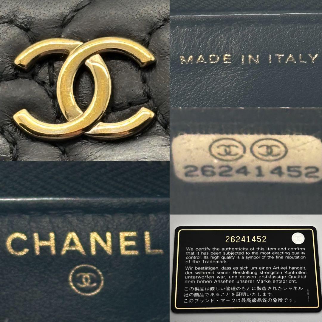 【超極美品✨】シャネル 長財布 カメリア No.5 ラウンドジップ 黒