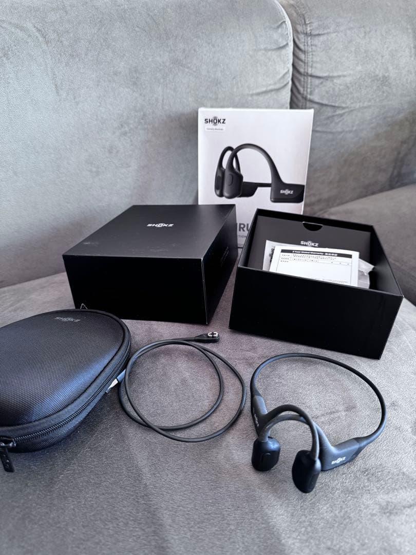 SHOKZ OPEN RUN PRO 骨伝導イヤホン ブラック