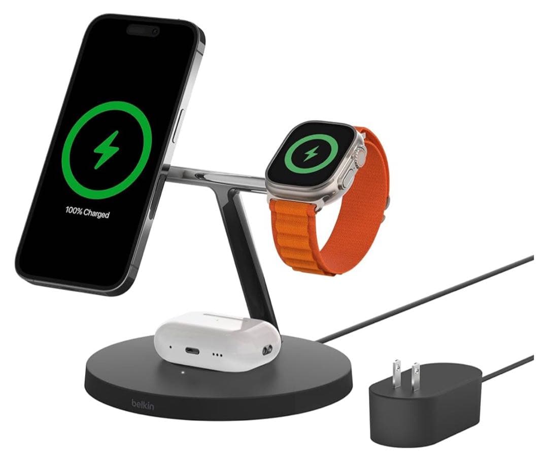 Belkin 3 in 1 MagSafe充電器