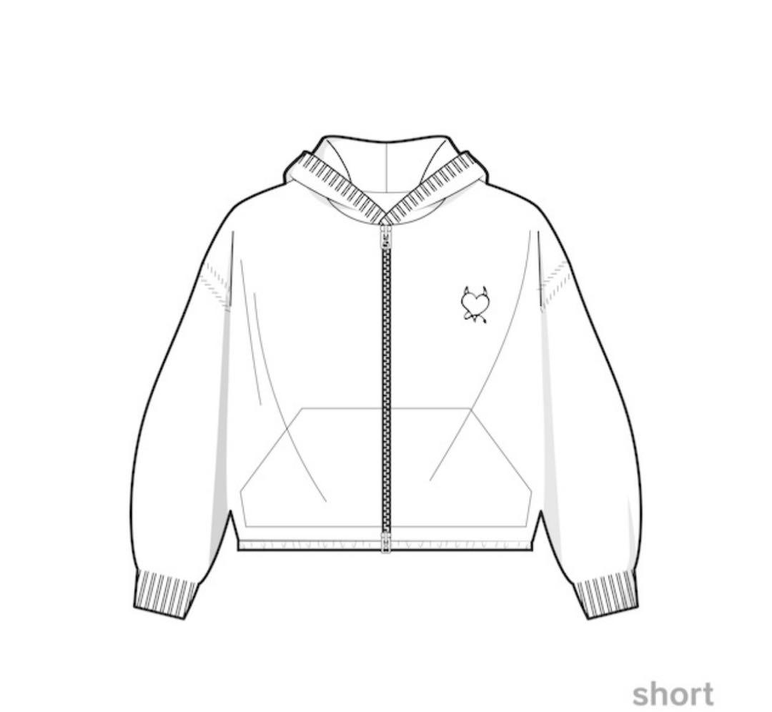 BABYMONSTER ジップフーディー Short スウェットパンツ Mens