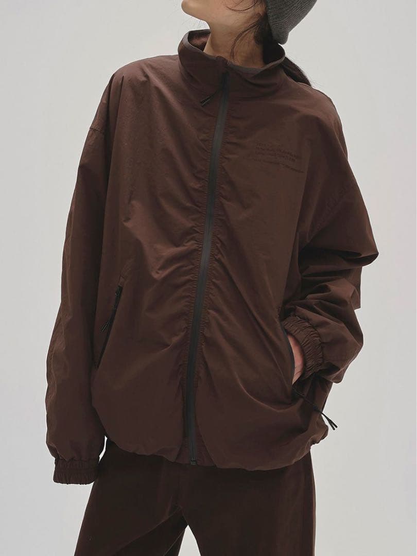 ブラウン ジップアップ ジャケット