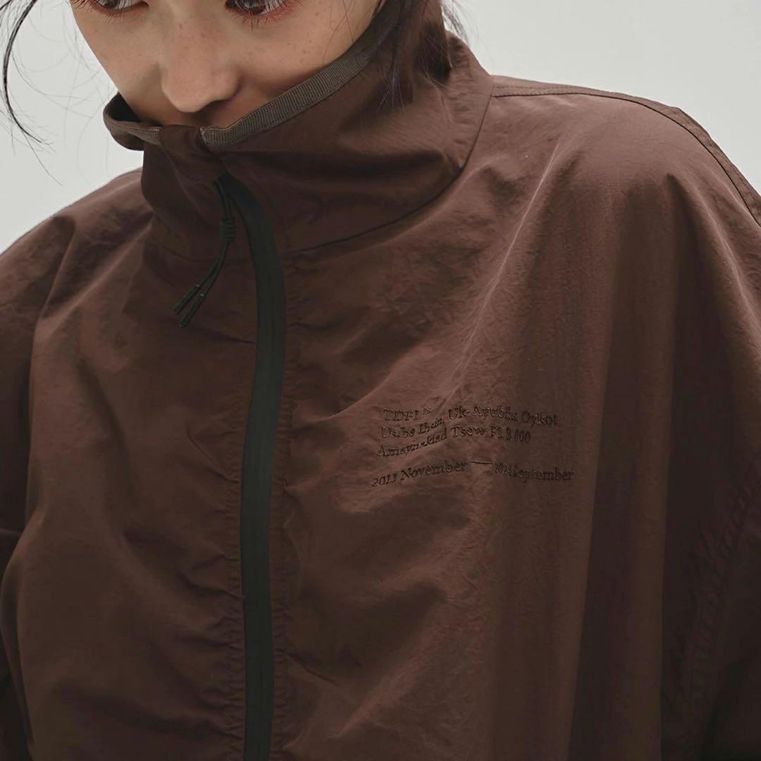 ブラウン ジップアップ ジャケット